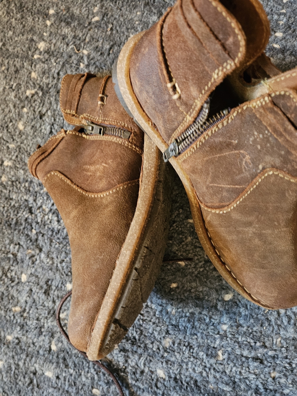 Born Brown Suede Ankle Booties
